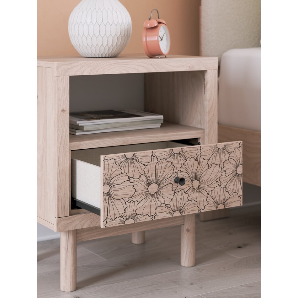 shapella tan nightstand   