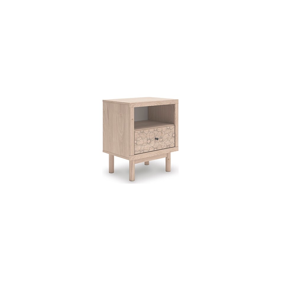 shapella tan nightstand   