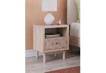 shapella tan nightstand   