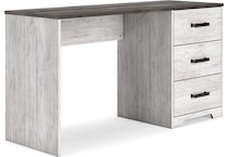 shawburn white brown desk   