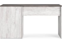 shawburn white brown desk   