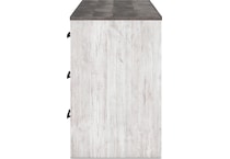 shawburn white brown desk   