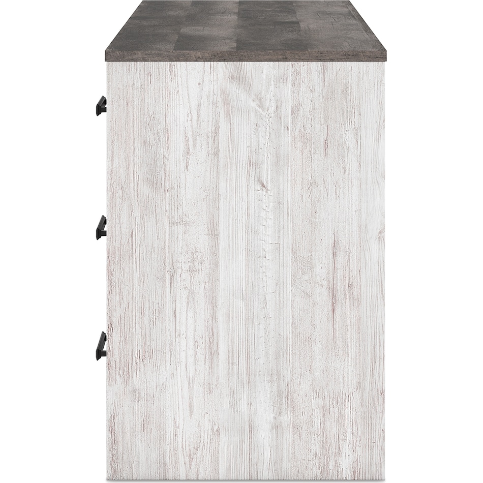 shawburn white brown desk   