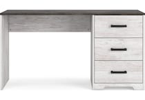 shawburn white brown desk   