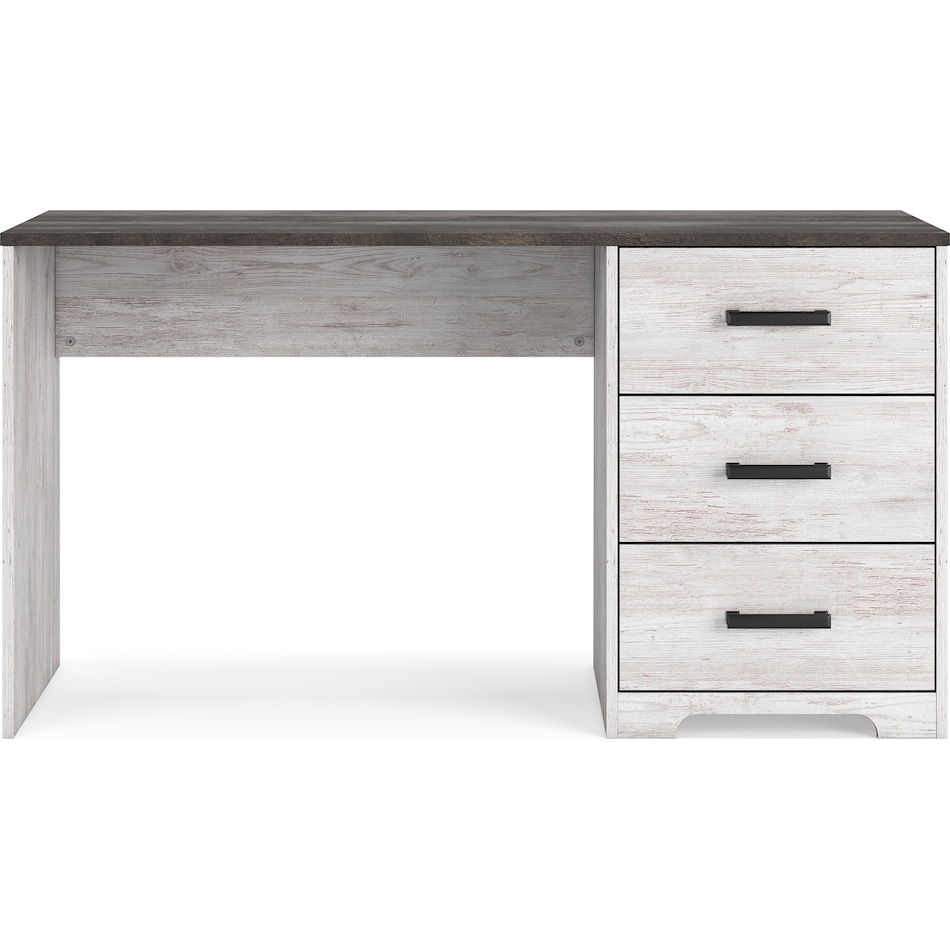 shawburn white brown desk   