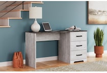 shawburn white brown desk   