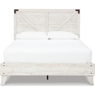 SHAWBURN QUEEN CROSSBUCK PANEL PLATFORM BED