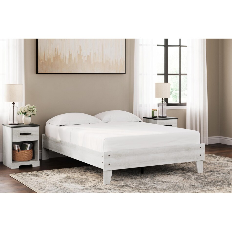 shawburn white full headboard   