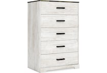 shawburn whitewash charcoal gray chest   