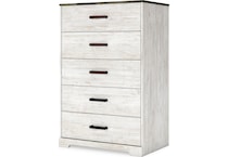 shawburn whitewash charcoal gray chest   