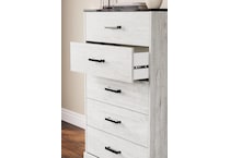 shawburn whitewash charcoal gray chest   