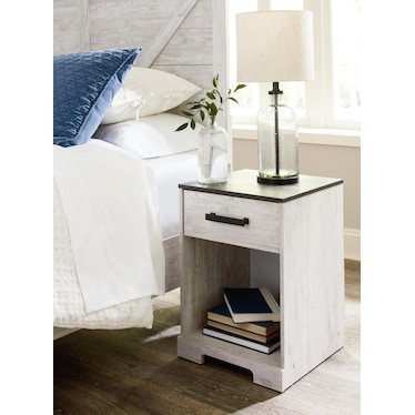 SHAWBURN 1-DRAWER NIGHTSTAND