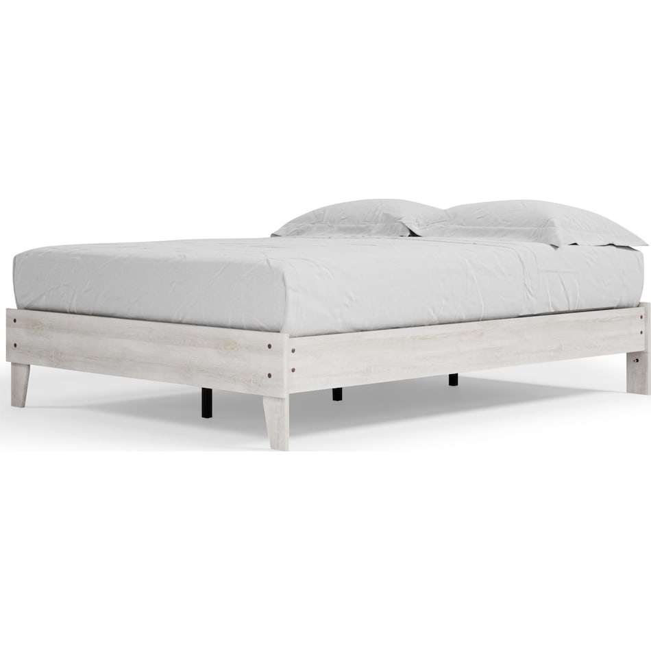 shawburn whitewash queen footboard   