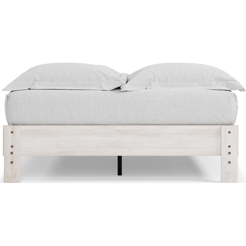 shawburn whitewash queen footboard   