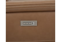 shelby brown power leather recliner   
