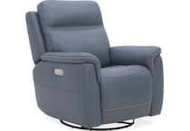 shelby marine power leather recliner   