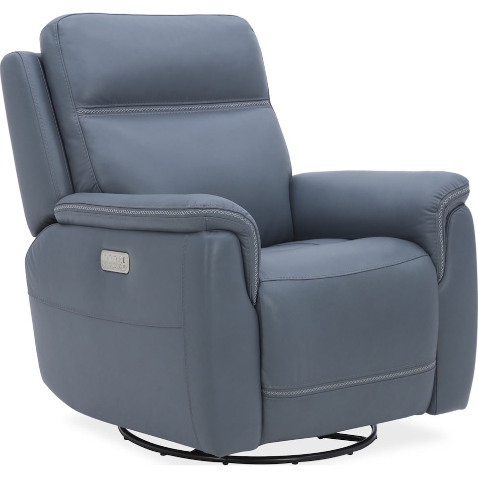 shelby marine power leather recliner   