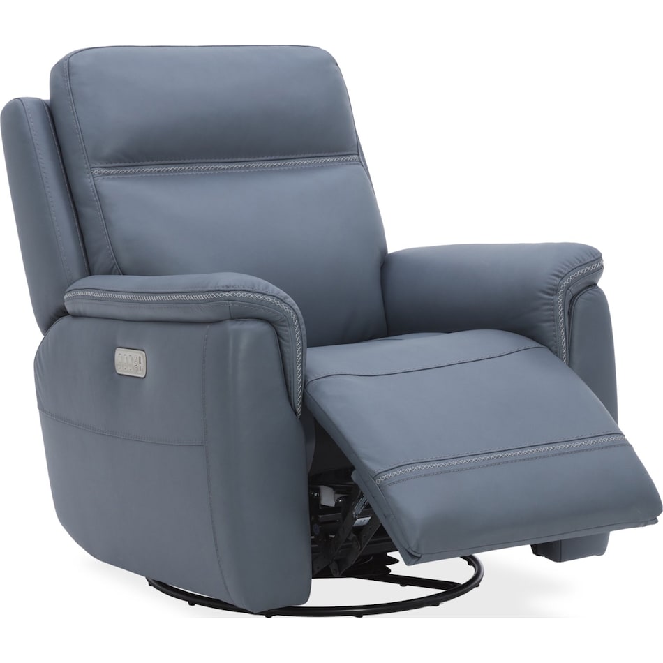 shelby marine power leather recliner   