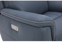shelby marine power leather recliner   