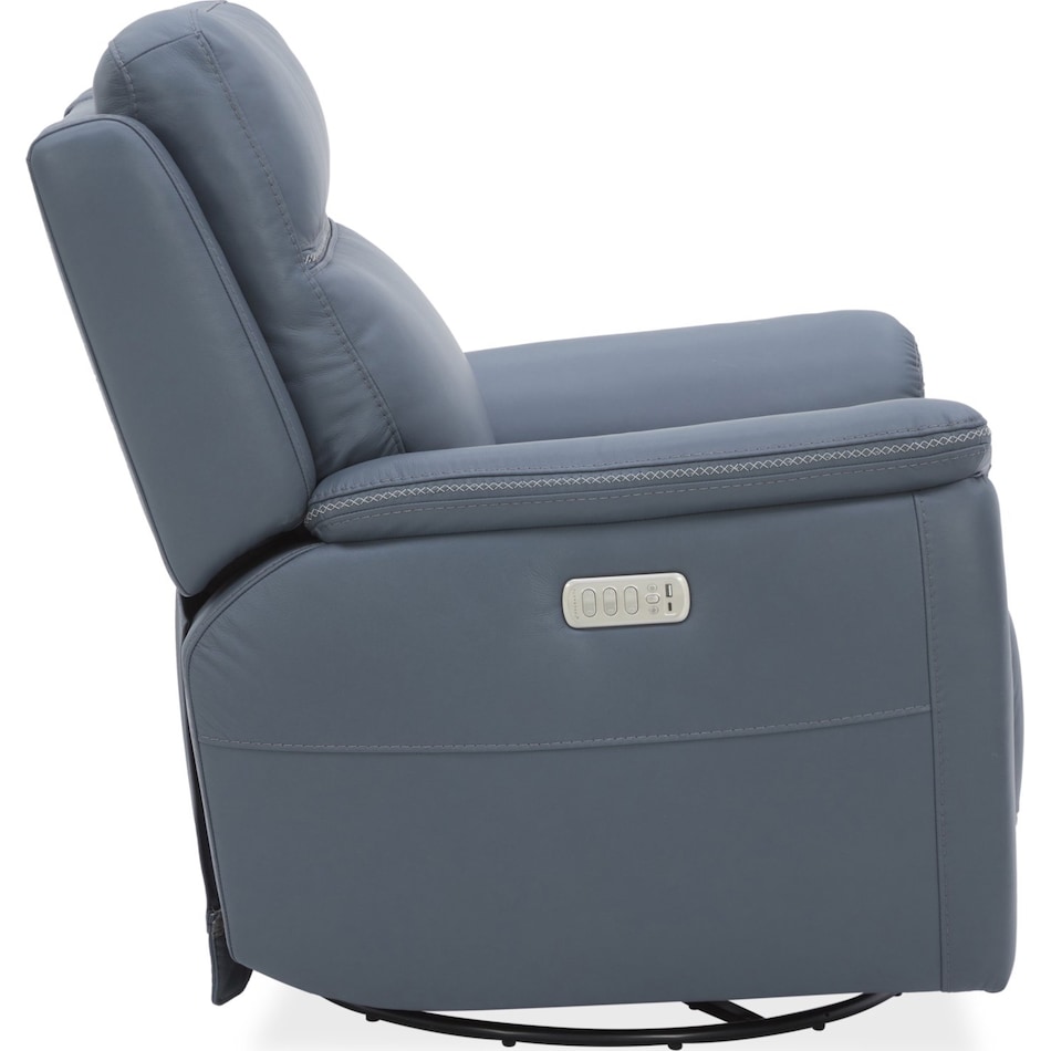 shelby marine power leather recliner   