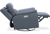 shelby marine power leather recliner   