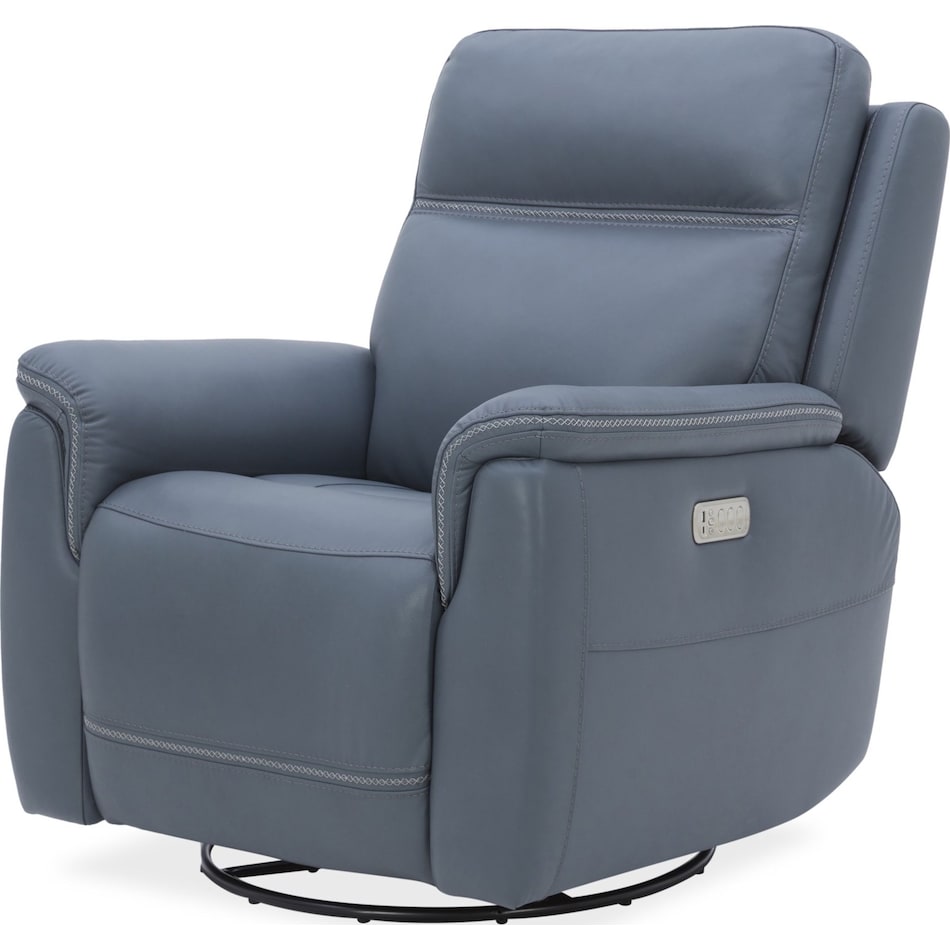 shelby marine power leather recliner   
