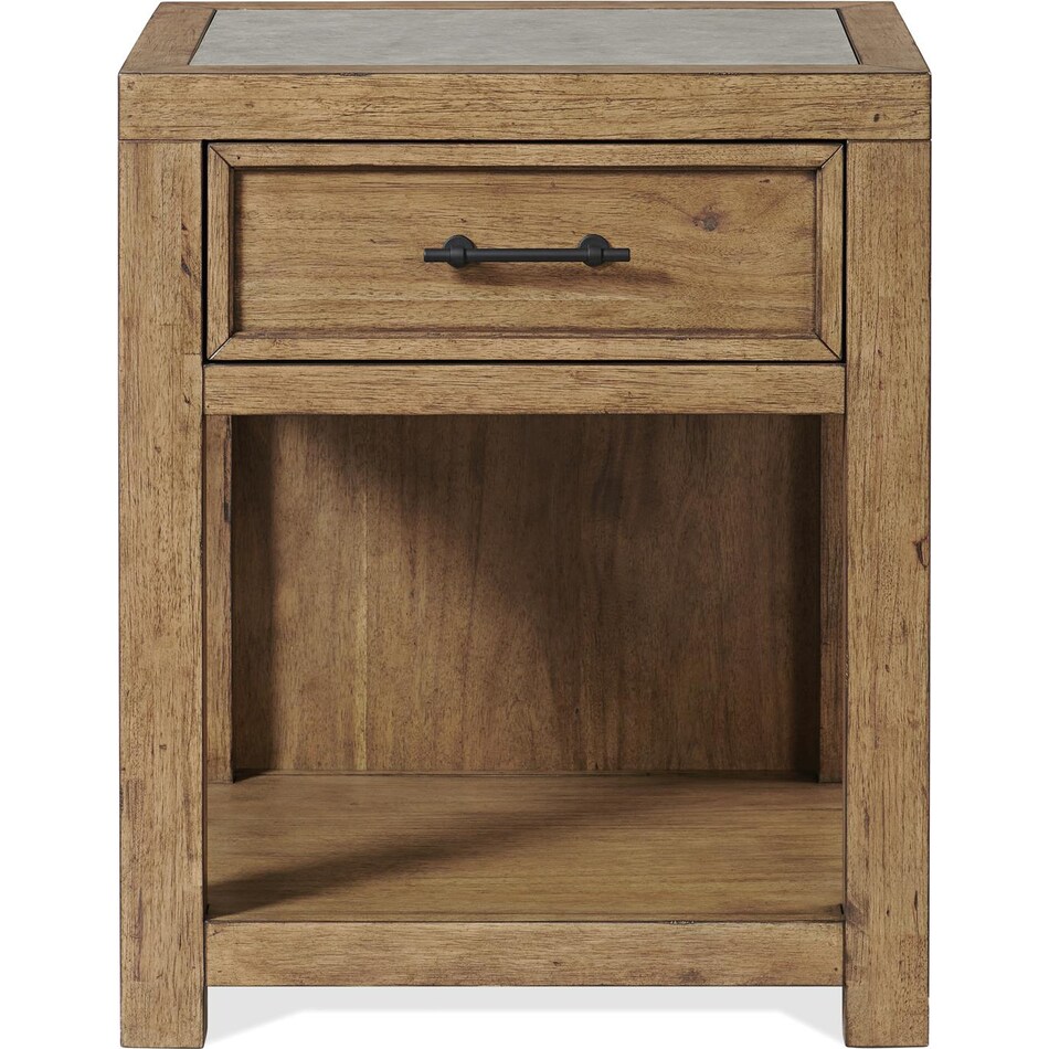 sheridan brown nightstand   