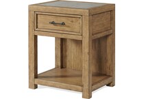 sheridan brown nightstand   