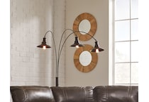 sheriel black floor lamp   