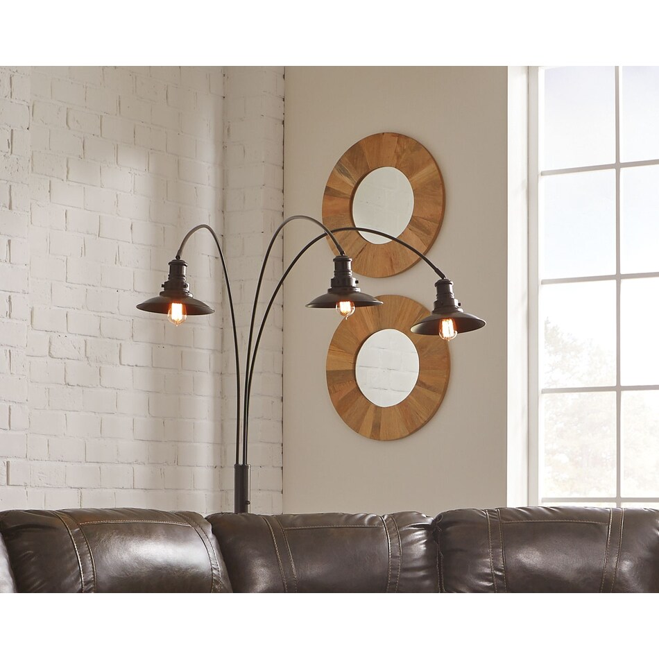 sheriel black floor lamp   