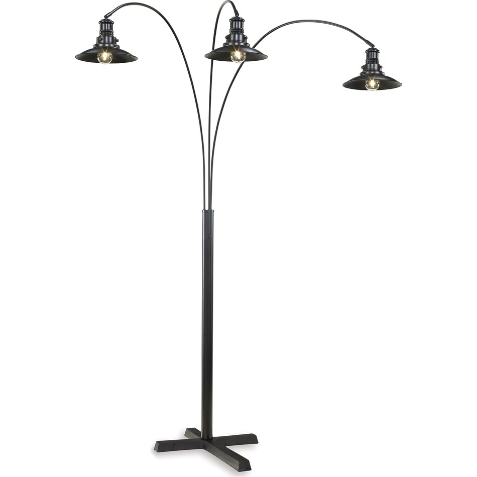 sheriel black floor lamp   