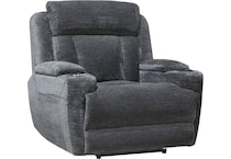 shia charcoal power recliner   