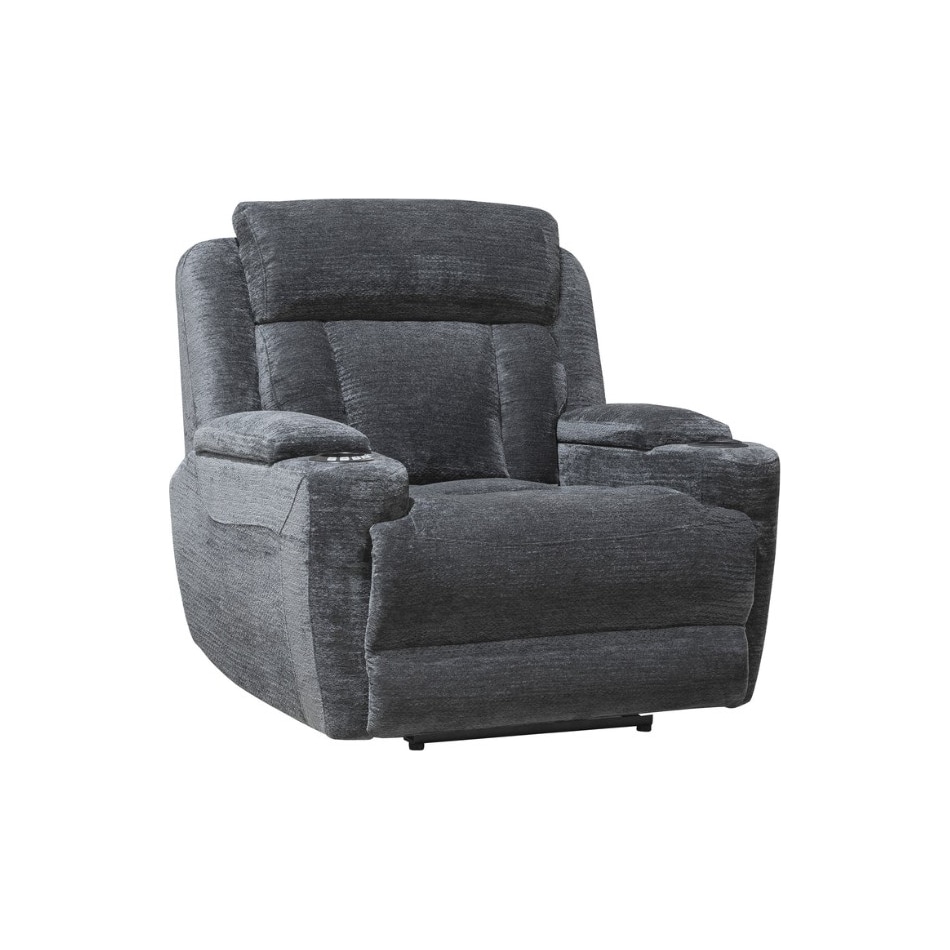 shia charcoal power recliner   