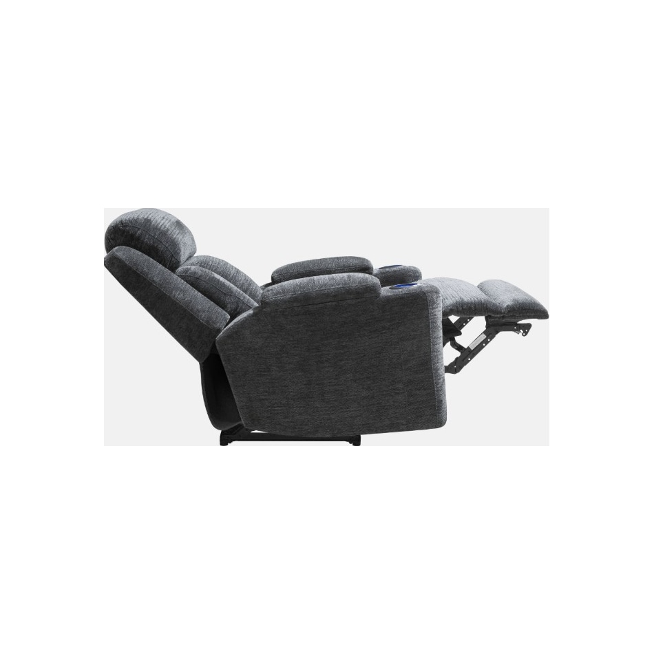 shia charcoal power recliner   