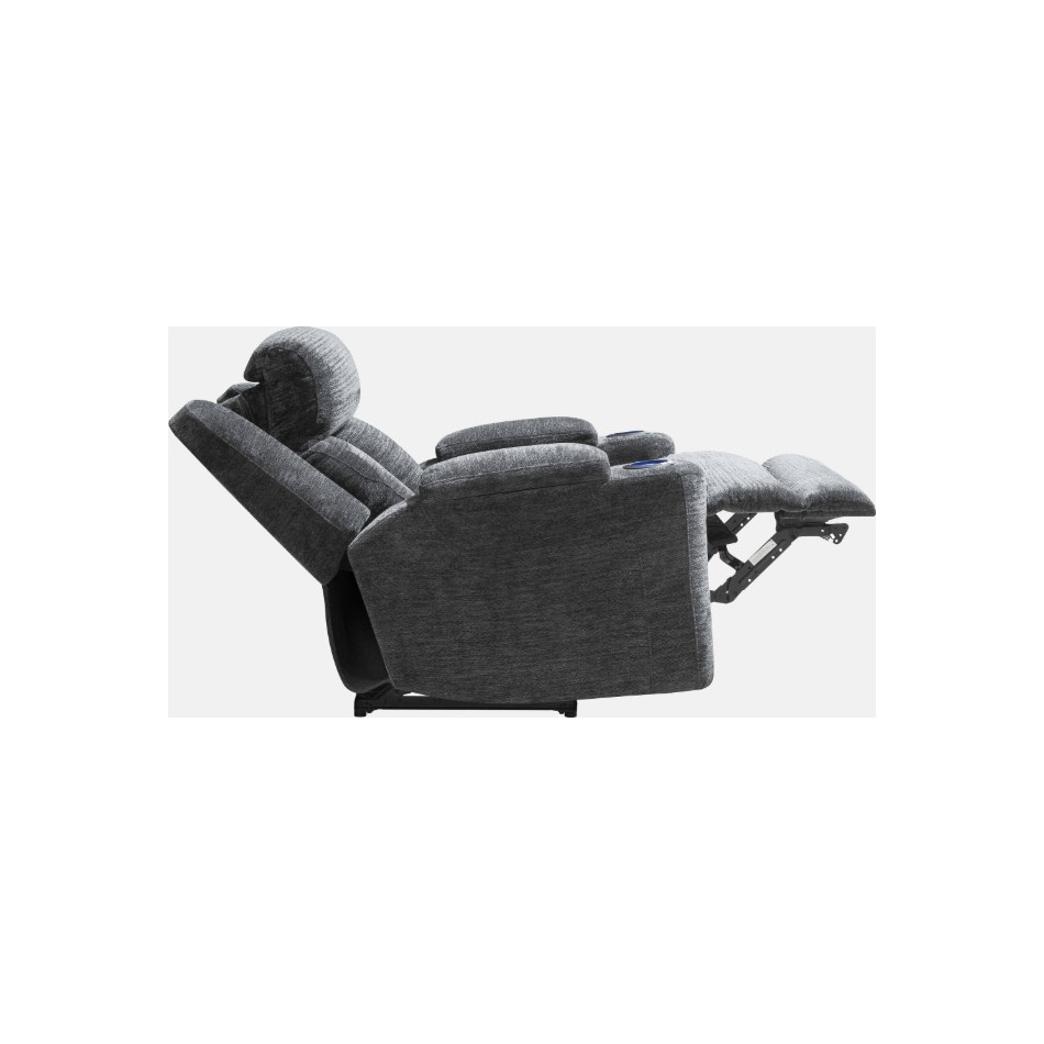 shia charcoal power recliner   