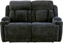 shia charcoal power reclining loveseat   