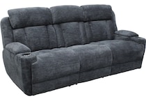 shia charcoal power reclining sofa   
