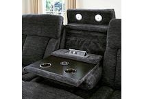 shia charcoal power reclining sofa   
