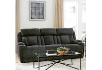 shia charcoal power reclining sofa   