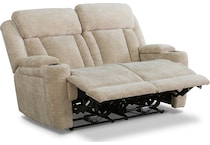 shia fawn power reclining loveseat   