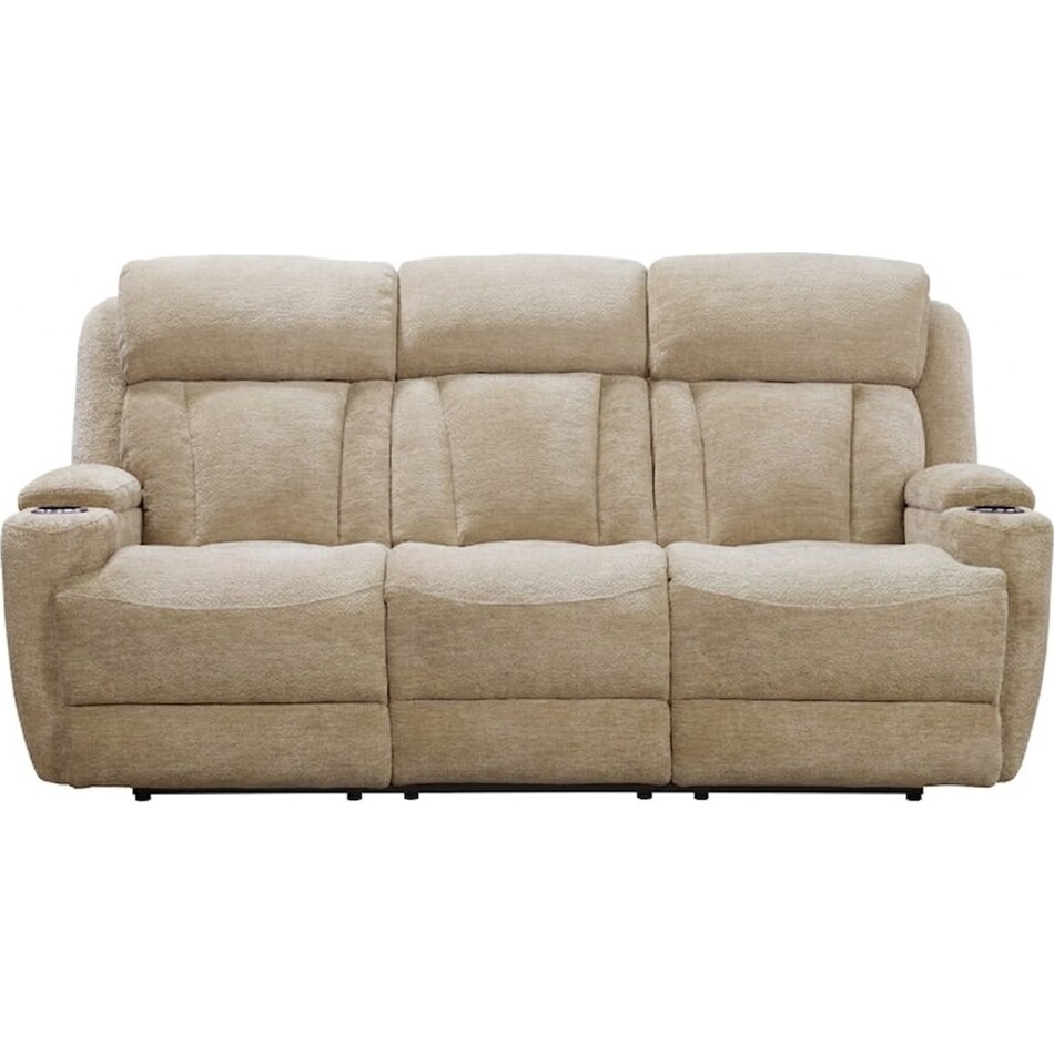 shia fawn power reclining sofa   