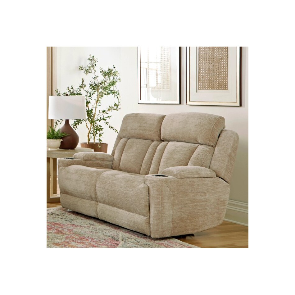 shia tan power reclining loveseat   