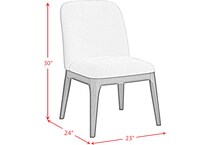 sibyl dining dimension schematic   