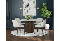 sibyl dining sylvie dark brown side chair   