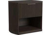 sibyl dark brown nightstand   