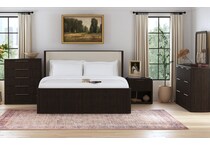 sibyl dark brown nightstand   