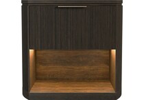 sibyl dark brown nightstand   