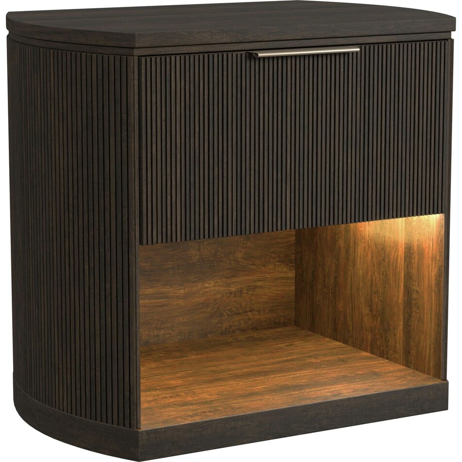 sibyl dark brown nightstand   
