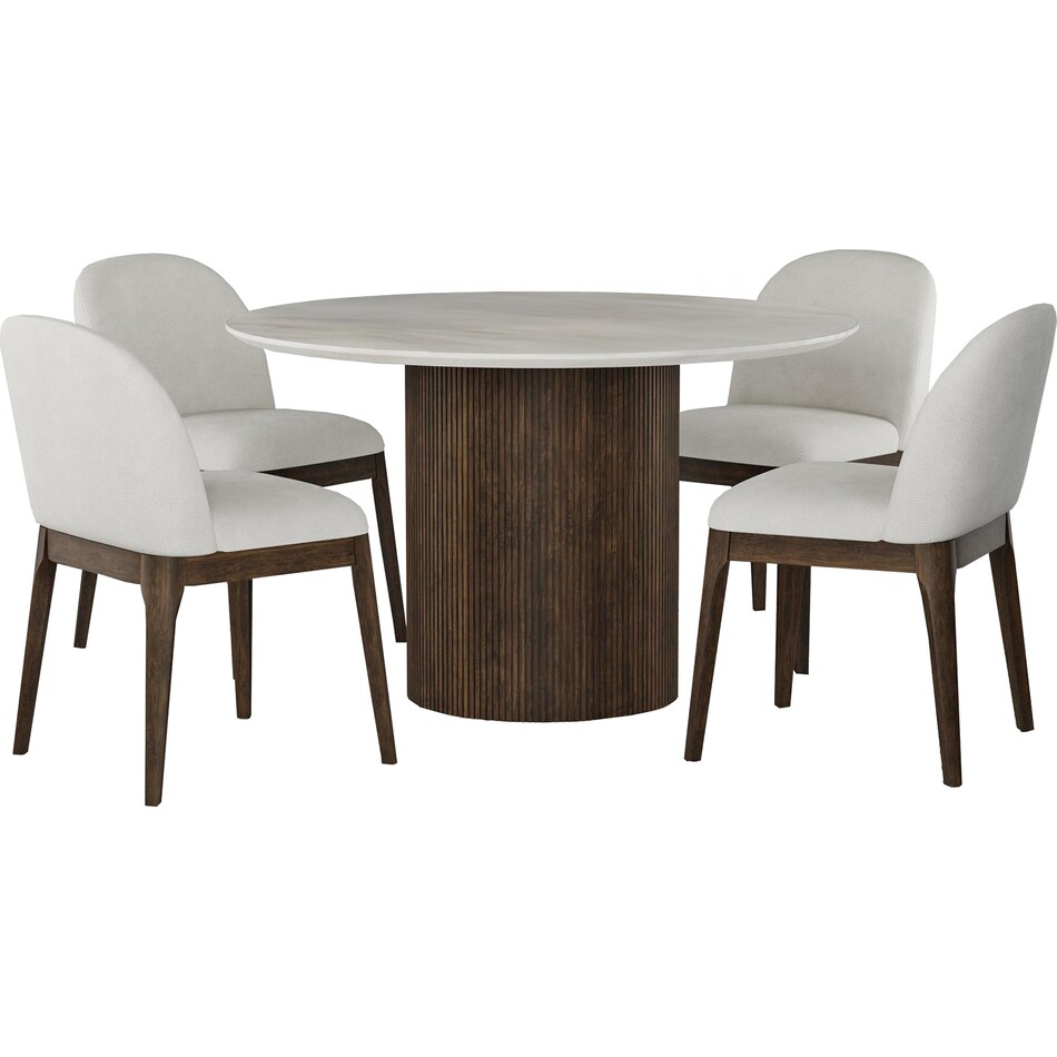 sibyl sylvie dark brown side chair   