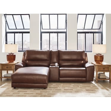 SILVERBROOKE 3PC POWER RECLINING SECTIONAL WITH CHAISE